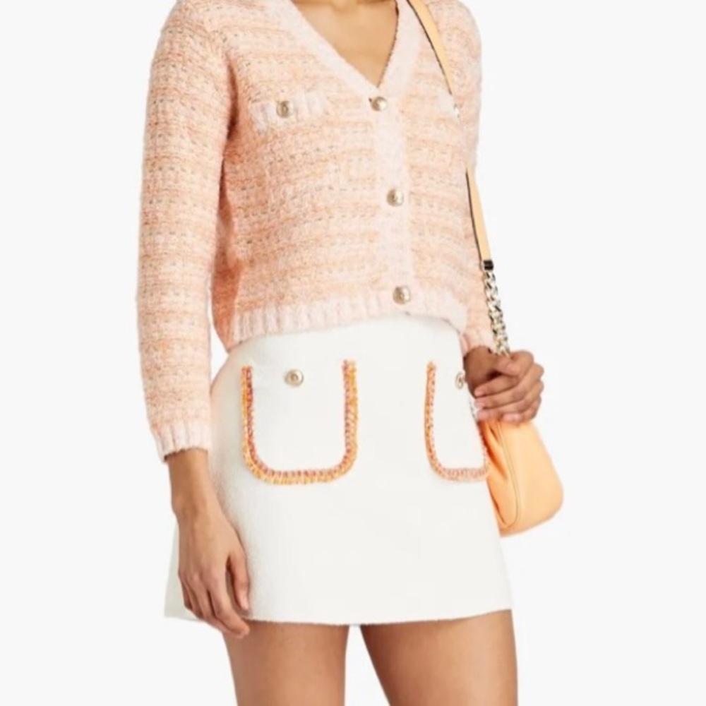 Maje Tweed Mini Skirt